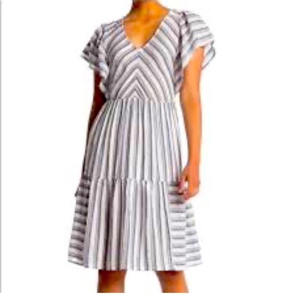 Caslon Dresses & Skirts - NWT Caslon Striped Tiered Midi Dress, size 3X